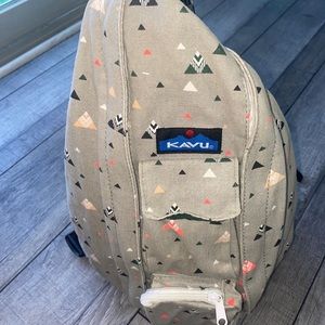 Kavu Original Rope Bag Sling Pack With Adjustable Rope Shoulder Strap